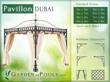 Metallpavillon Gartenlaube Gazebo DUBAI
