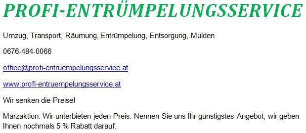 Entsorgung von Bauschutt und Sperrm�ll