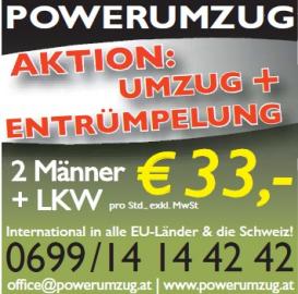 Powerumzug - 0699 14 14 42 42 Umz�ge