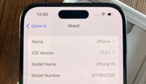iPhone 15 256 GB Schwarz