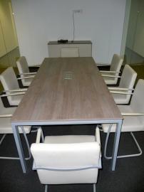 BENE Besprechungstisch  m. 8 BENE Sesseln