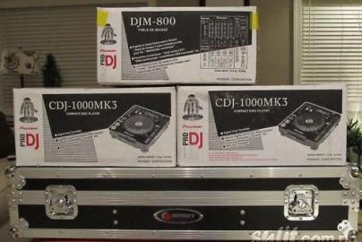 2 x Pioneer CDJ 1000 MK3 + DJM 800