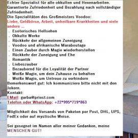 Der gr??te Zauberer, ?ber den Marabout